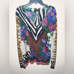 Etro cashmere blend Floral Patterned Women's Sweater
